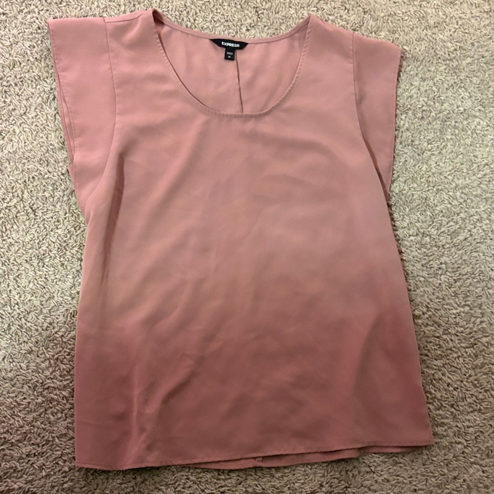 Express Blush Cap Sleeve Blouse